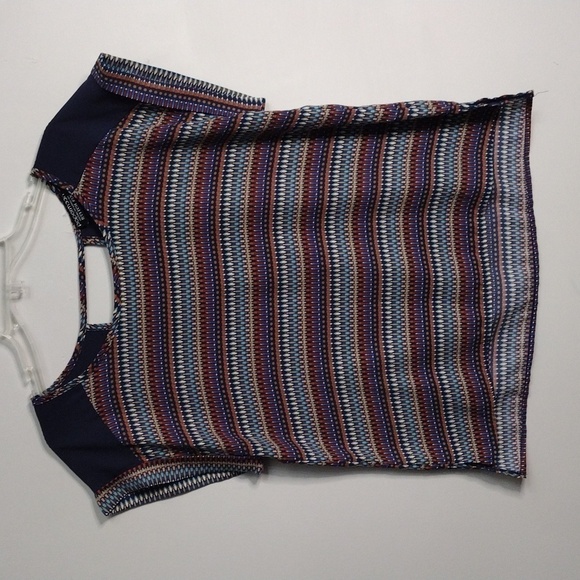 Papermoon Stitch Fix Geometric Womens Pullover Shirt Size MP - Picture 1 of 9